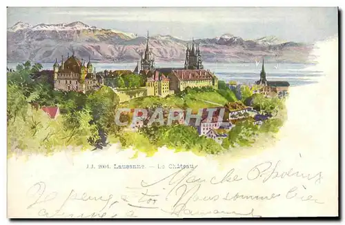Cartes postales Suisse Lausanne Le chateau