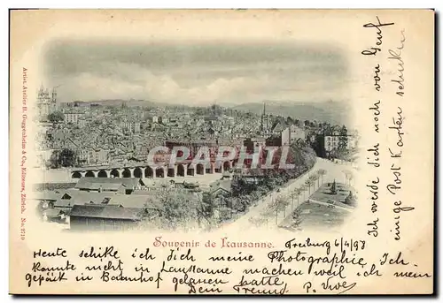 Cartes postales Suisse Lausanne Carte 1899