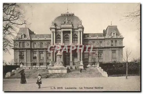 Ansichtskarte AK Suisse Lausanne Le tribunal federal