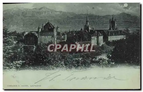 Cartes postales Suisse Lausanne Chateau Carte 1899
