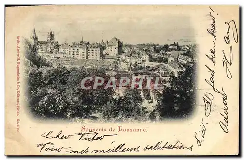 Cartes postales Suisse Lausanne Carte 1899