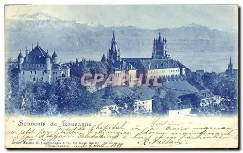 Cartes postales Suisse Lausanne Chateau Carte 1899