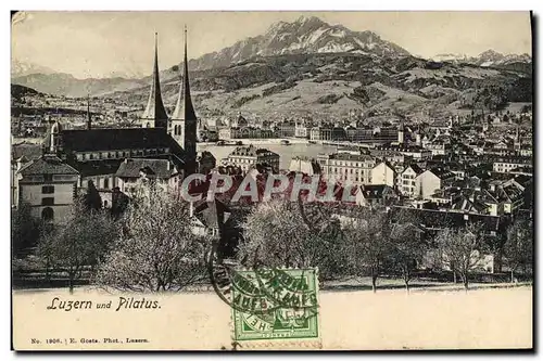 Cartes postales Suisse Luzern und Pilatus