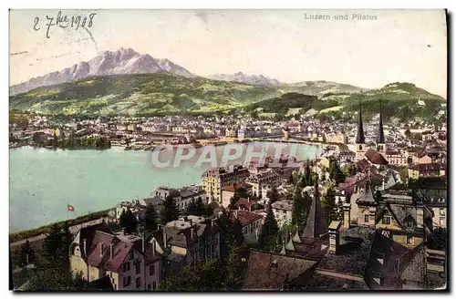 Cartes postales Suisse Luzern und Pilatus
