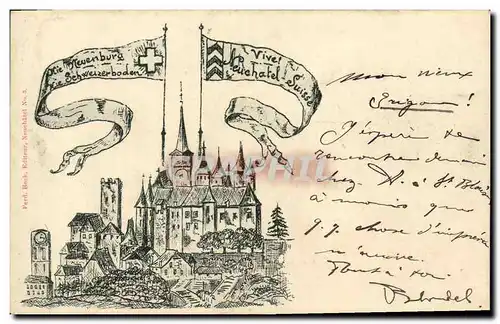 Cartes postales Suisse Neuchatel Le chateau