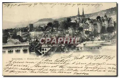 Cartes postales Suisse Neuchatel Vieille ville
