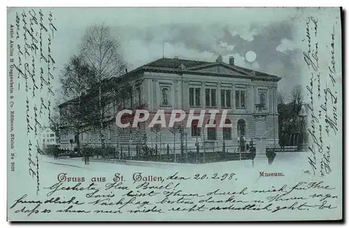 Ansichtskarte AK Suisse Gruss aus St Gallen Museum Carte 1899