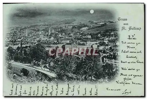 Ansichtskarte AK Suisse Gruss aus St Gallen Carte 1898