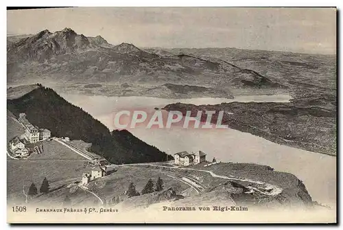 Cartes postales Suisse Panorama mit Rigi Kulm