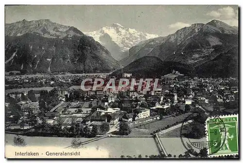 Cartes postales Suisse Interlaken Generalansicht