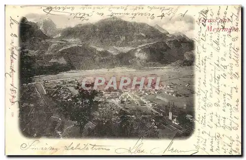 Cartes postales Suisse Gruss aus Meyringen Carte 1898