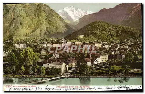 Cartes postales Suisse Interlaken und die Jungfrau