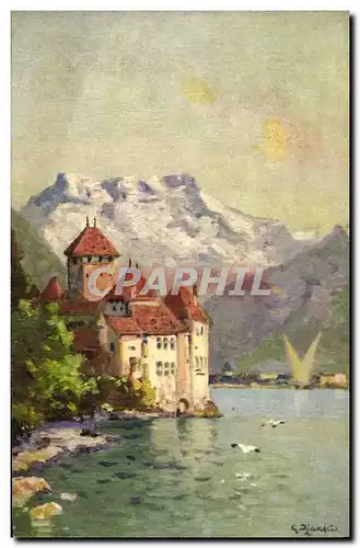 Cartes postales Suisse Le chateau de Chillon