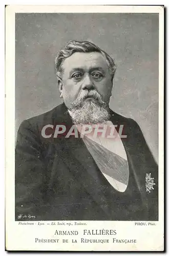 Cartes postales President de la Republique Armand Fallieres
