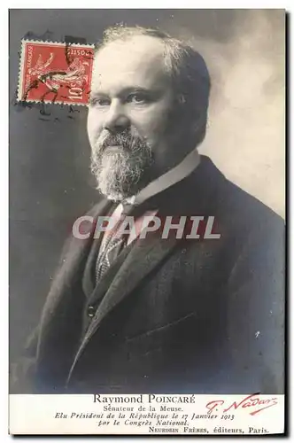 Cartes postales Raymond Poincare Senateur de la Meuse