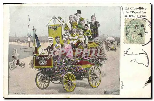 Cartes postales Le clou reve de l&#39exposition de 1900 Paris Automobile