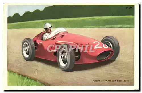 Cartes postales Automobile Voiture de course Maserati Italie