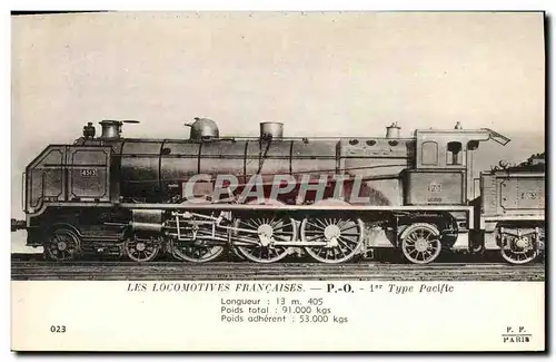 Ansichtskarte AK Locomotive Train PO 1er type Pacific