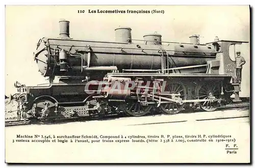 Ansichtskarte AK Locomotive Train Machine 3546 a surchauffeur Schmidt