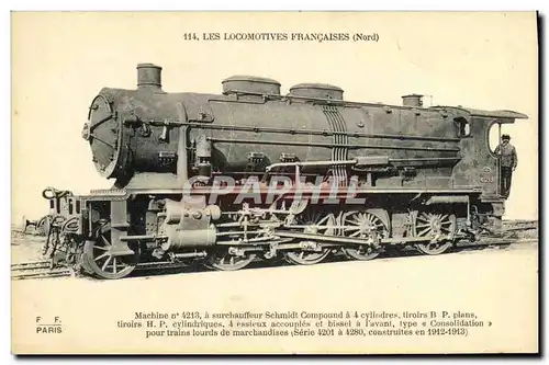 Ansichtskarte AK Locomotive Train Machine 4213 a surchauffeur Schmidt