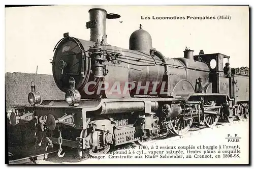 Ansichtskarte AK Train Locomotive Machine 1760