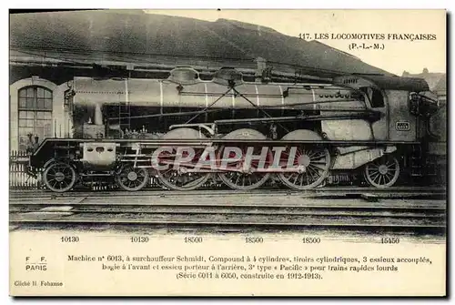 Cartes postales Train Locomotive Machine 6013