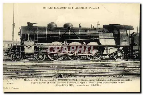 Cartes postales Train Locomotive Machine 6110