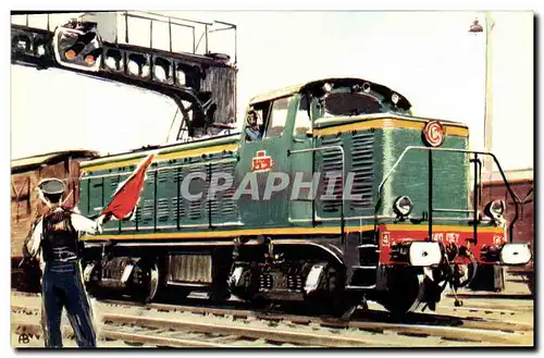 Cartes postales Train Locomotive diesel electrique Type 040 DE SNCF