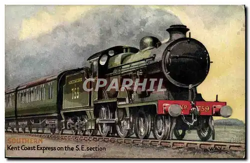 Cartes postales Train Southern Kent Coast Express on the Se section