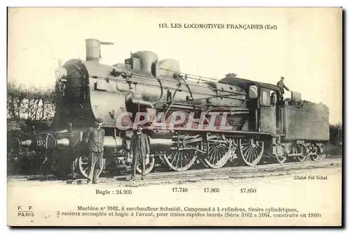 Ansichtskarte AK Train Locomotive Machine 3162