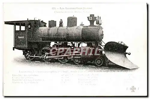 Ansichtskarte AK Train Locomotive a 6 roues