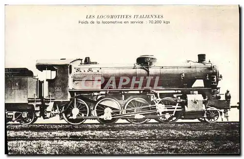 Cartes postales Train Locomotive Italie