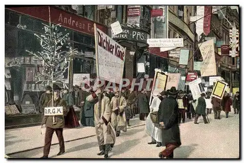 Cartes postales Dichler Konig Manifestation Lepizig