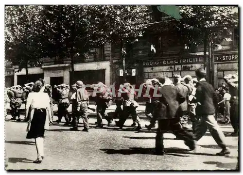 Moderne Karte Militaria 2eme guerre mondiale Liberation de Paris Des prisonniers allemands sont emmenes par le