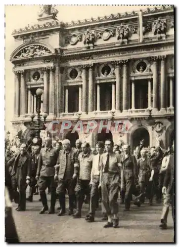 Moderne Karte Militaria 2eme guerre mondiale Liberation de Paris Prisonniers allemands place de l&#39Opera