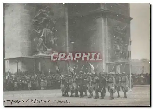 Cartes postales moderne Militaria Drapeaux d&#39infanterie 11 noc 1933