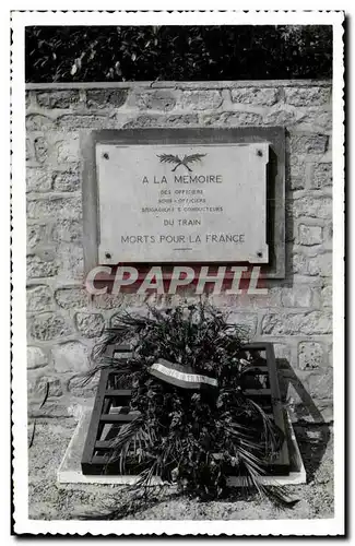 Cartes postales moderne Militaria 2eme guerre mondiale Gerbe Memoire des morts pour la France Train