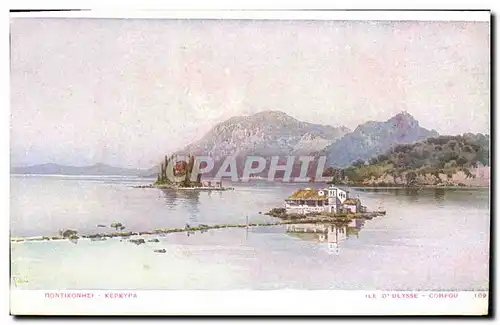 Cartes postales Ile d&#39Ulysse Corfou Grece