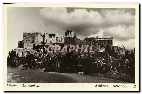 Ansichtskarte AK Grece Athenes Acropole