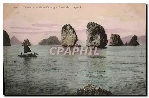Cartes postales Indochine Tonkin Baie d&#39along Rade du crapaud