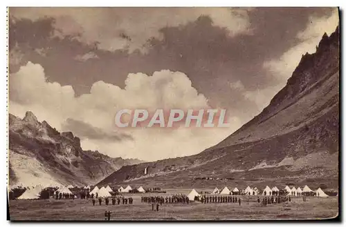 Cartes postales Militaria Bicouac en montagne