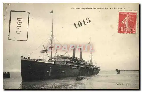 Cartes postales Bateau Paquebots transatlantiques La Navarre