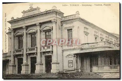 Cartes postales Tonkin Haiphong Theatre Facade