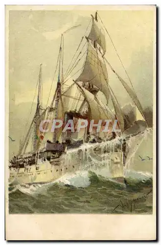 Cartes postales Bateau dans les glaces