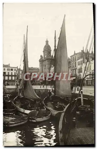 CARTE PHOTO Bateaux de peche La Rochelle