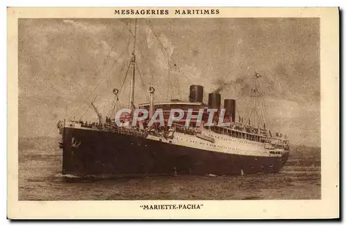 Ansichtskarte AK Bateau Messageries Maritimes Mariette Pacha