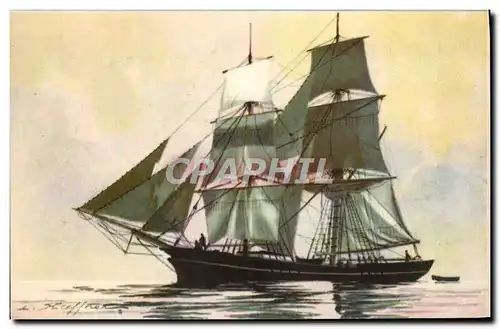 Cartes postales Bateau Brick Haffner