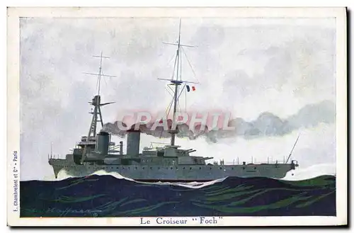 Cartes postales Bateau Haffner Le Croiseur Foch