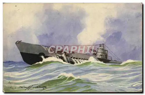 Cartes postales Bateau Haffner Sous Marin Ariane