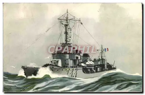 Cartes postales Bateau Haffner Torpilleur Bombarde